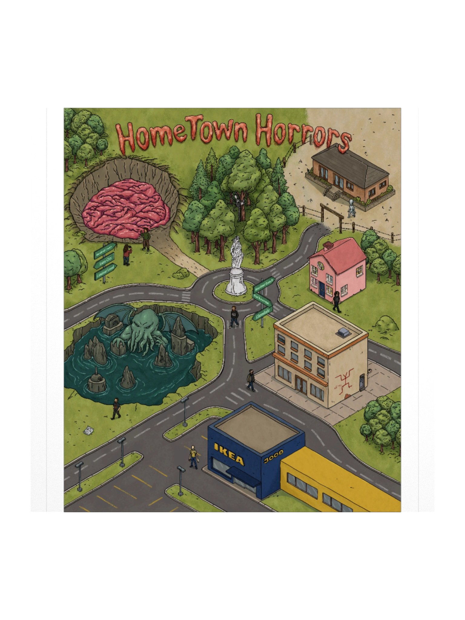HOMETOWN HORRORS Sticker product image (3)