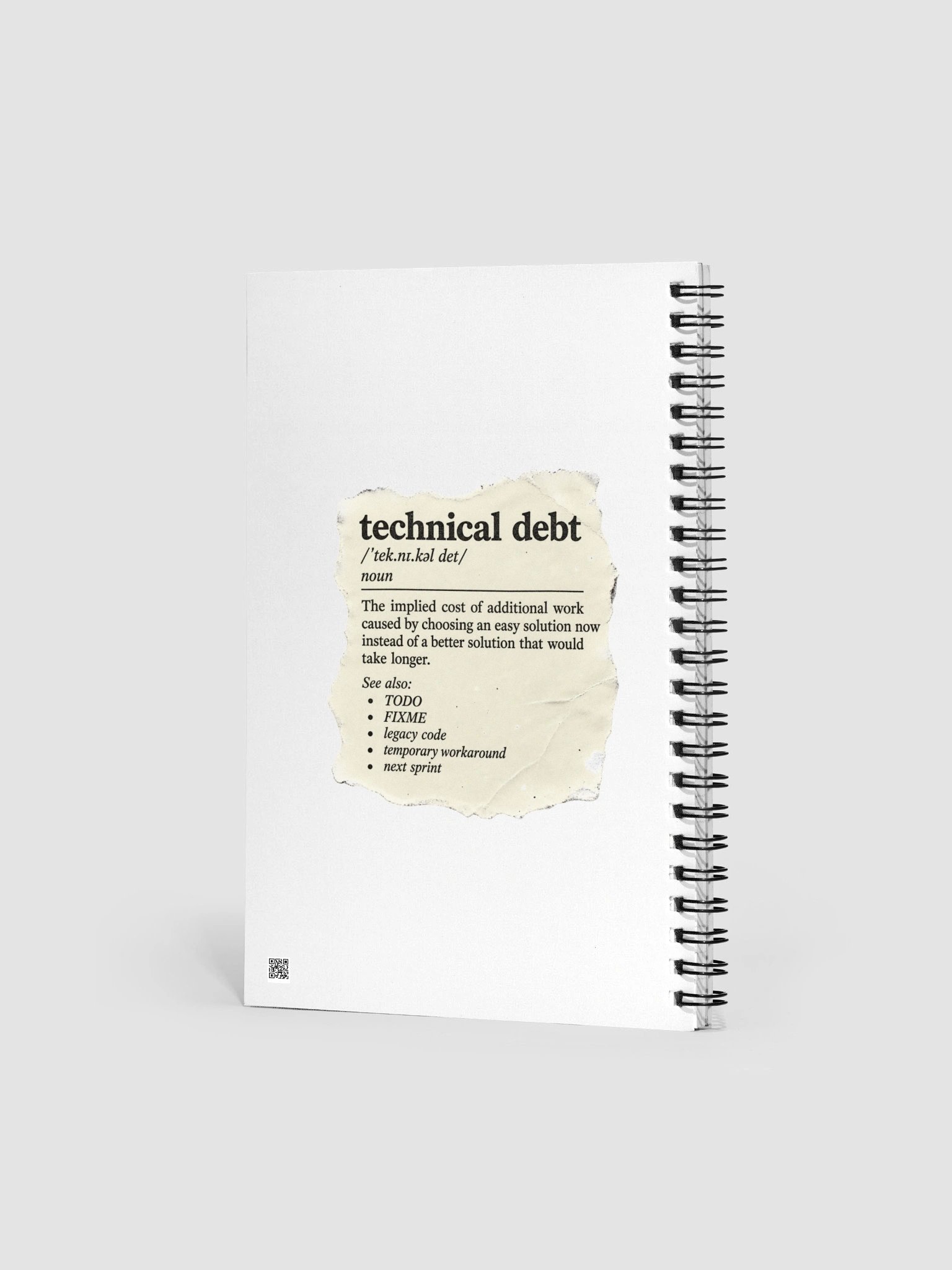 Technical Debt — Dotted Spiral Notebook product image (3)