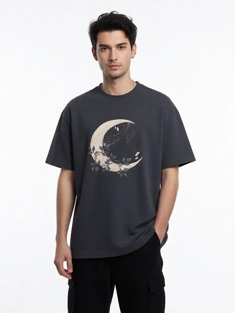 Blooming Crescent // Veiled Moon Heavyweight Box Tee product image (2)