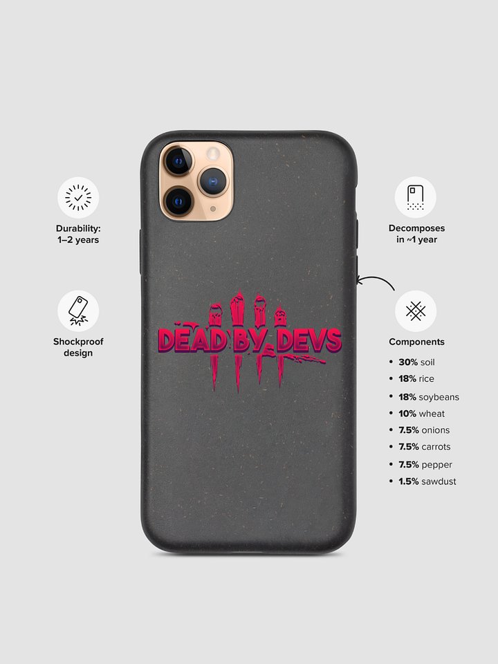 DEAD BY DEVS | CUSTOM BIODEGRADABLE IPHONE CASE product image (2)