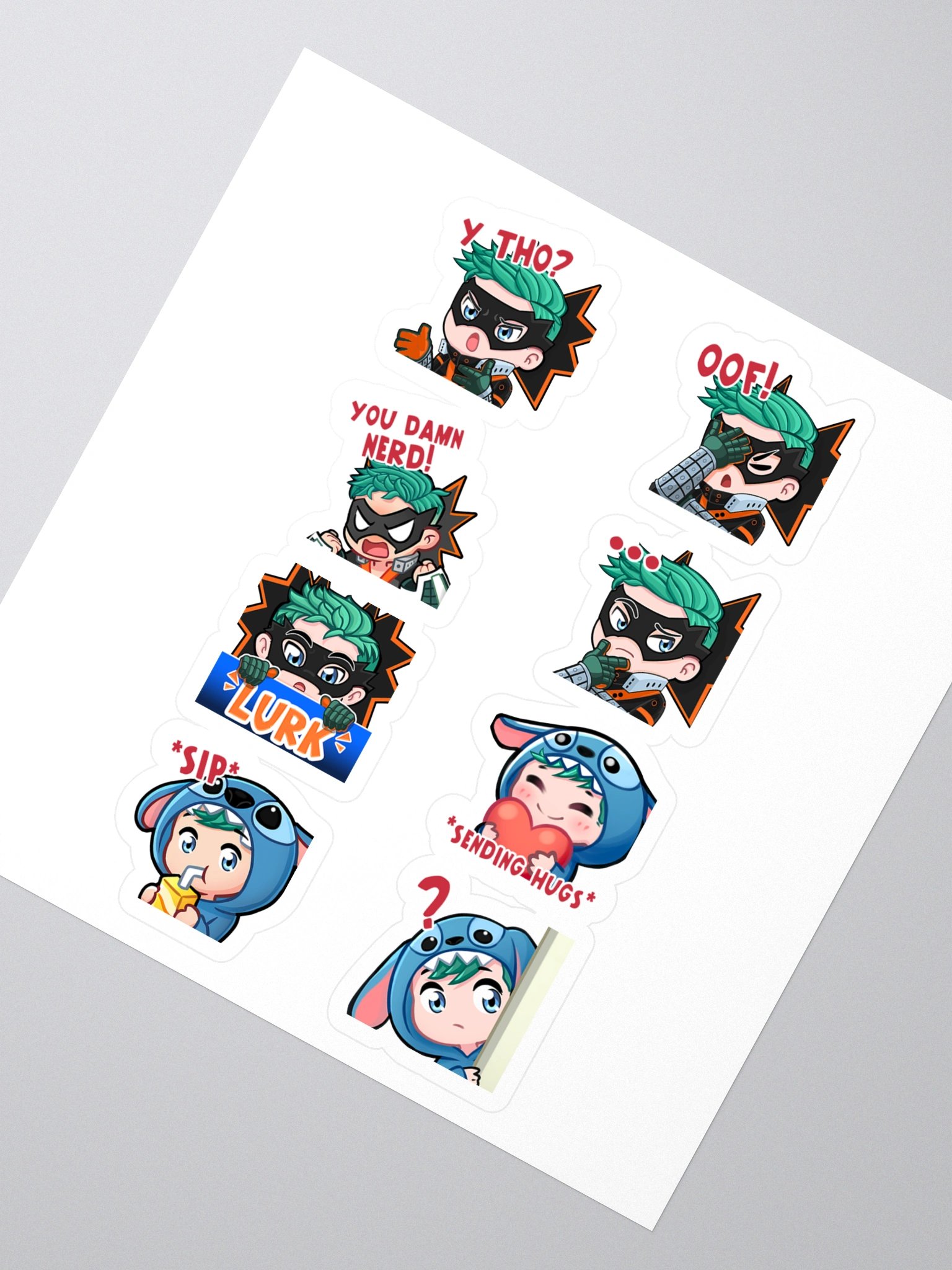 Bakugo & Stitch - Sticker Sheet product image (2)