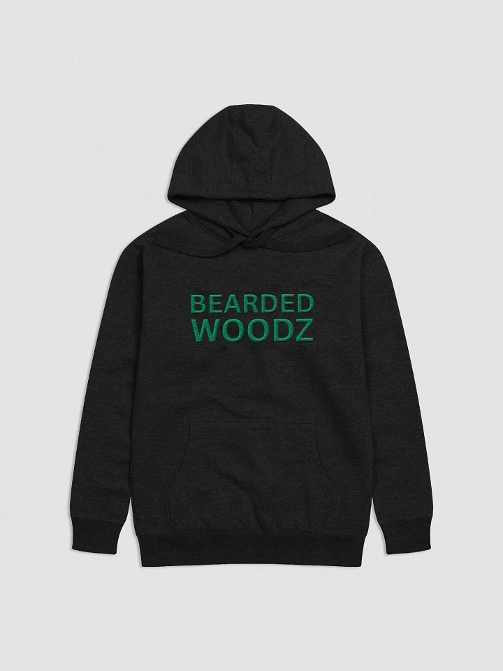 Men's Bearded Woodz Hoodie - Green Embroidery product image (1)