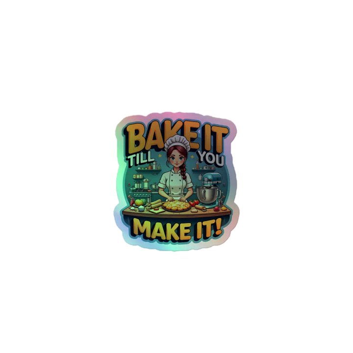 Bake It Till You Make It! Holographic Sticker Sheet product image (1)