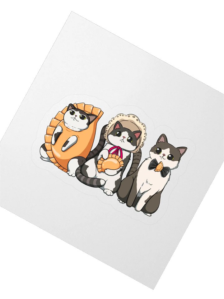 Pierogi Kitties Cut out stickers product image (5)
