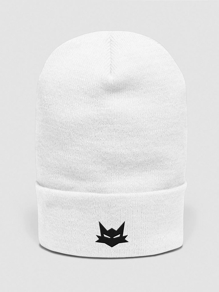 Bonnet à Revers Blanc - Logo Renard, Taille Unique product image (1)