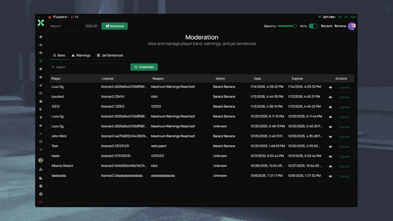 Admin 2.0 - FiveM Admin Menu [ QBcore / ESX / QBOX ] product image (3)