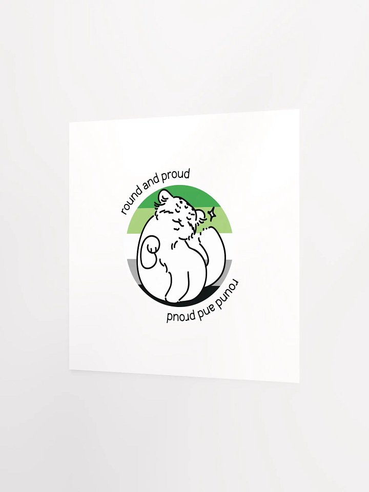 Round and Proud Manul Aromantic Version - Matte Poster product image (2)