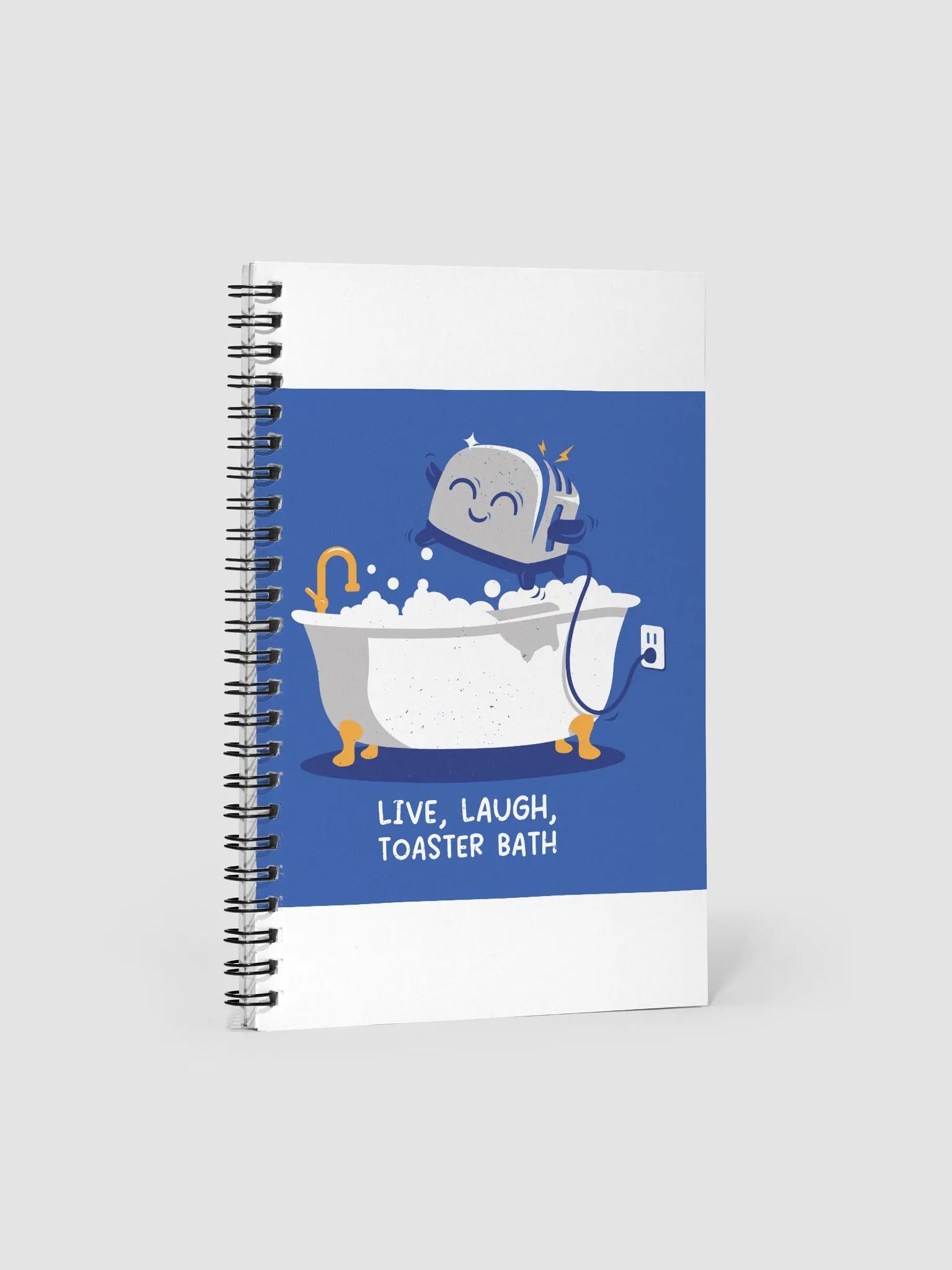 Live, Laugh, Toaster Bath Spiral Notebook product image (1)