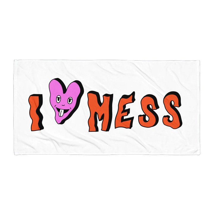 I Heart Mess Towel product image (1)