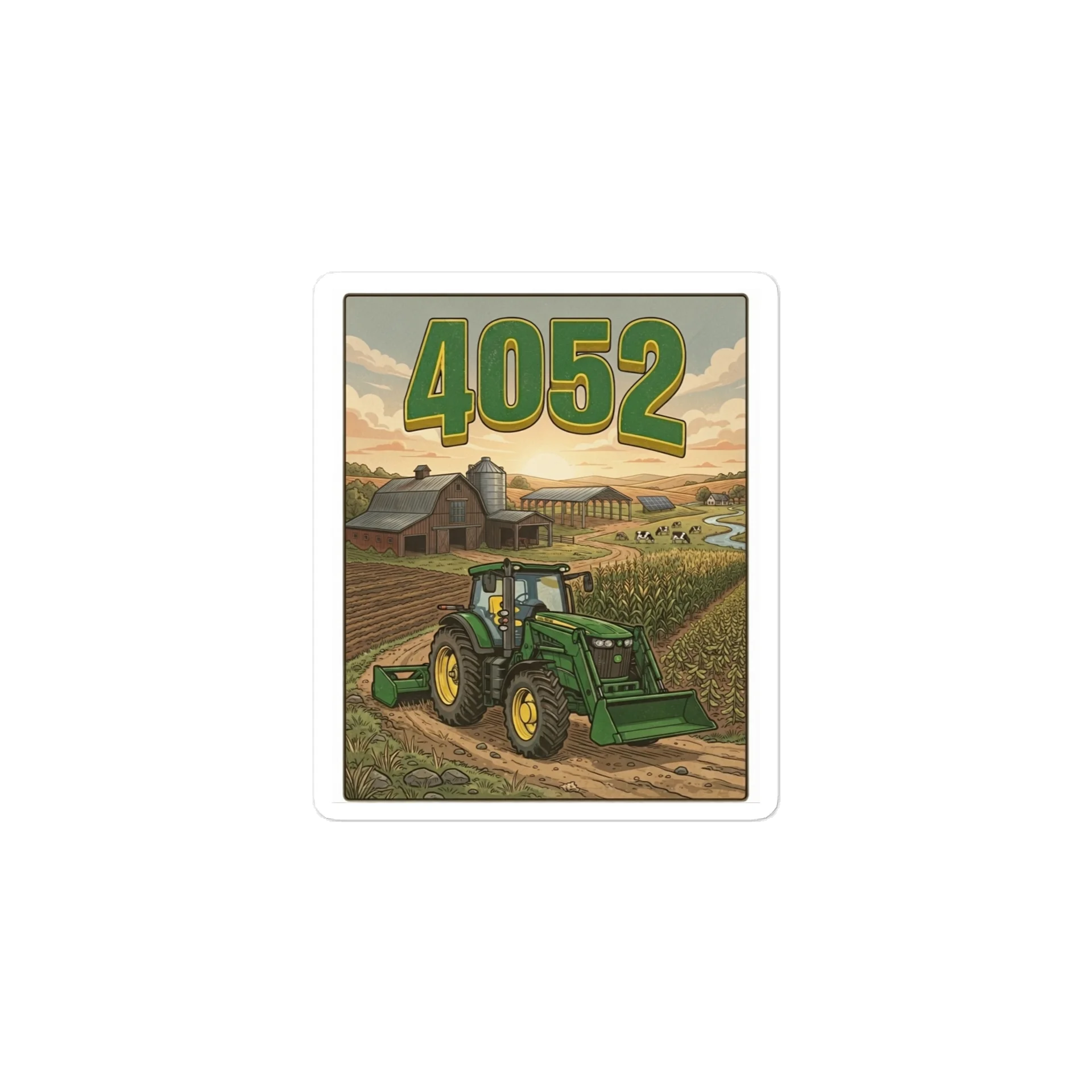4052 Tractor Scene Sticker product image (1)