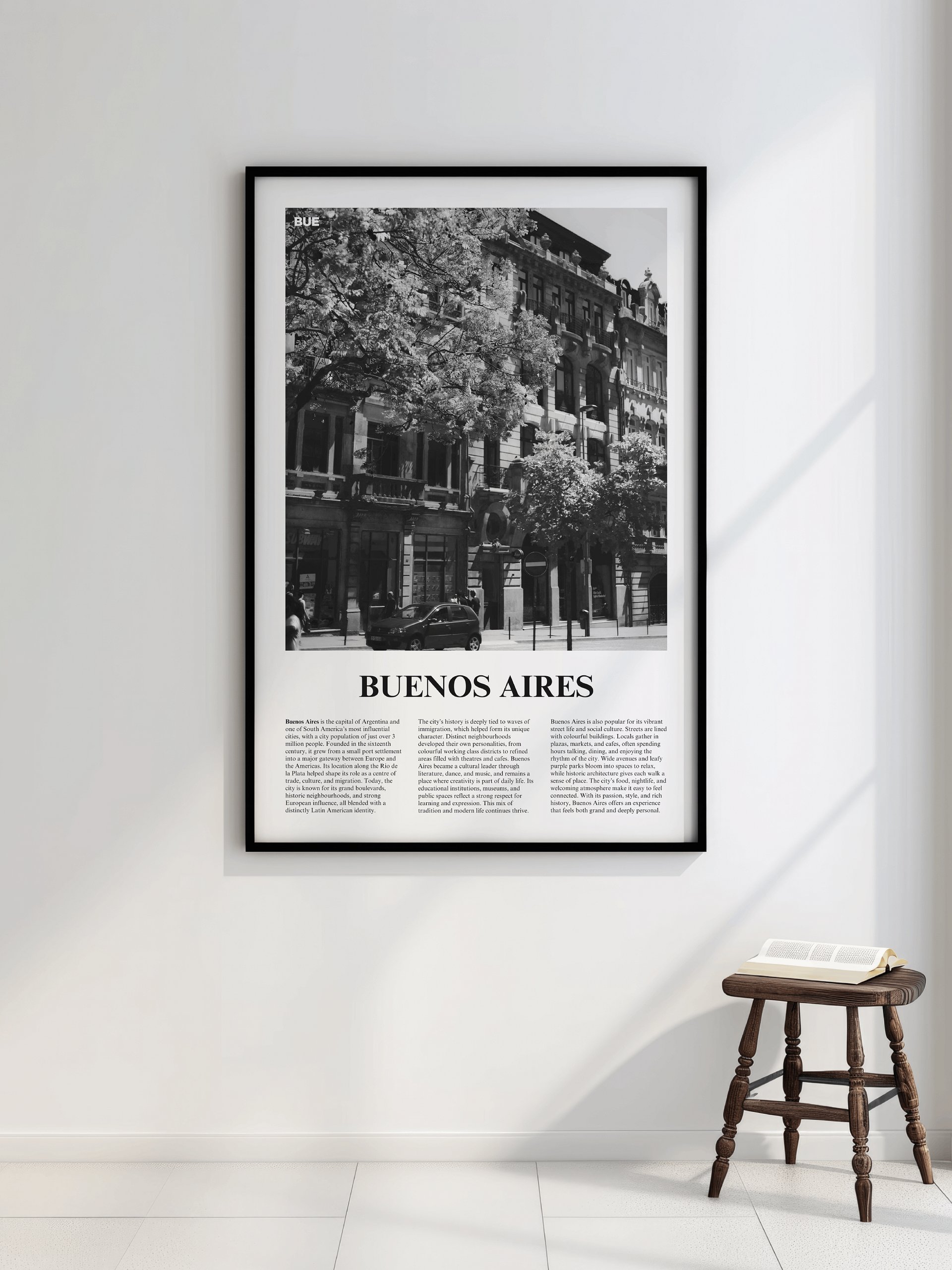Buenos Aires 03 Newspaper Poster | Framed product image (2)