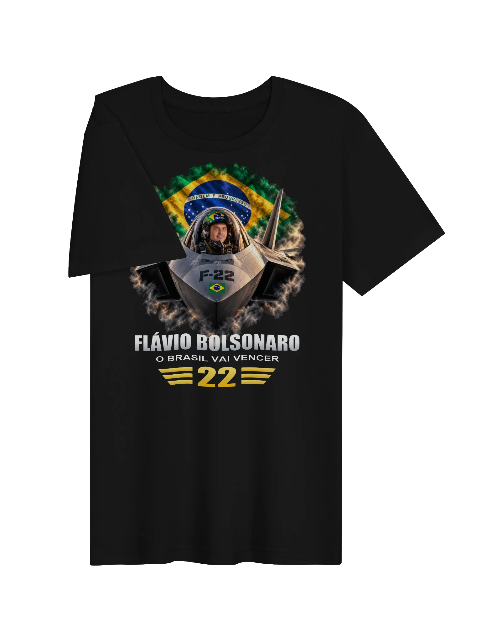 Bolsonaro F-22 T-Shirt - Letras Brancas product image (3)