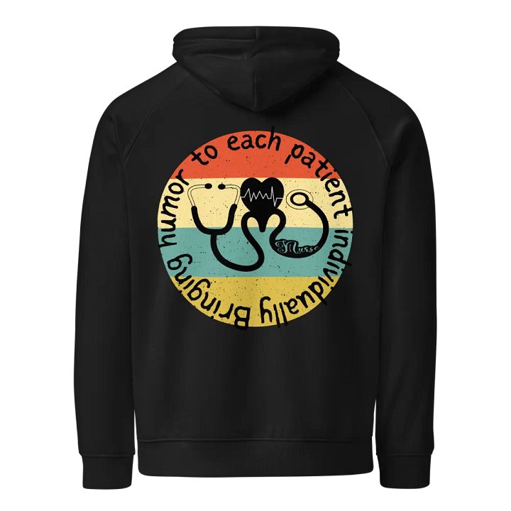 Bringing humor to each patient individually Eco Raglan Hoodie product image (7)