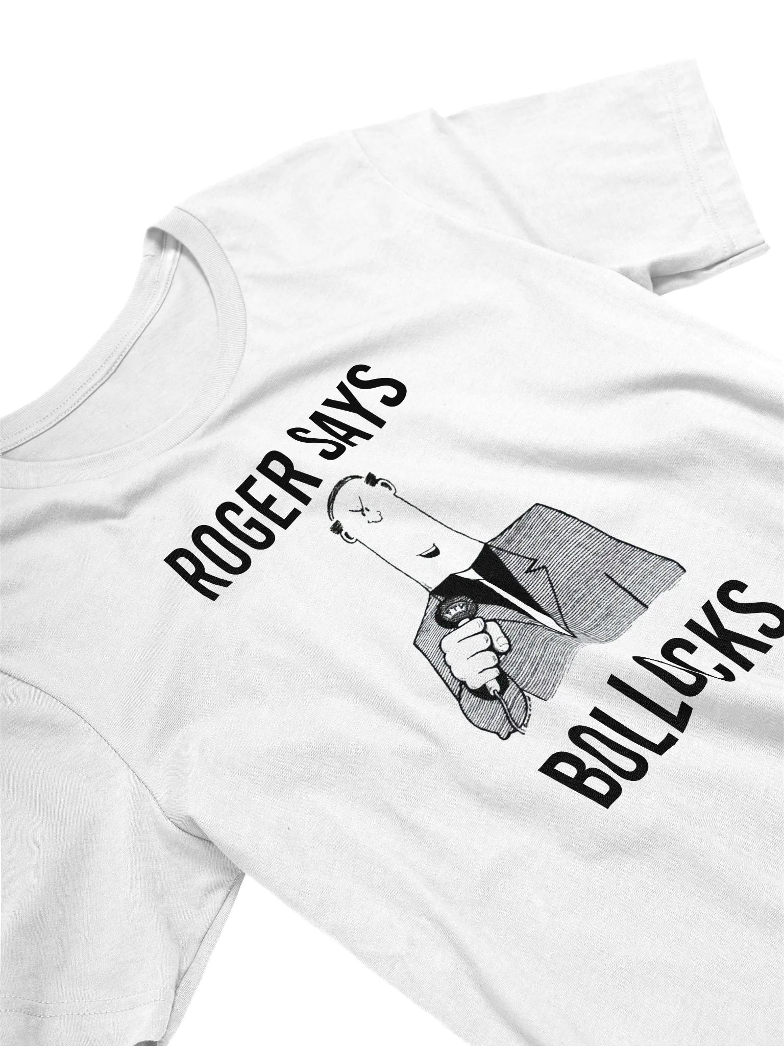 ROGER SAYS BOLLOCKS TEE product image (1)