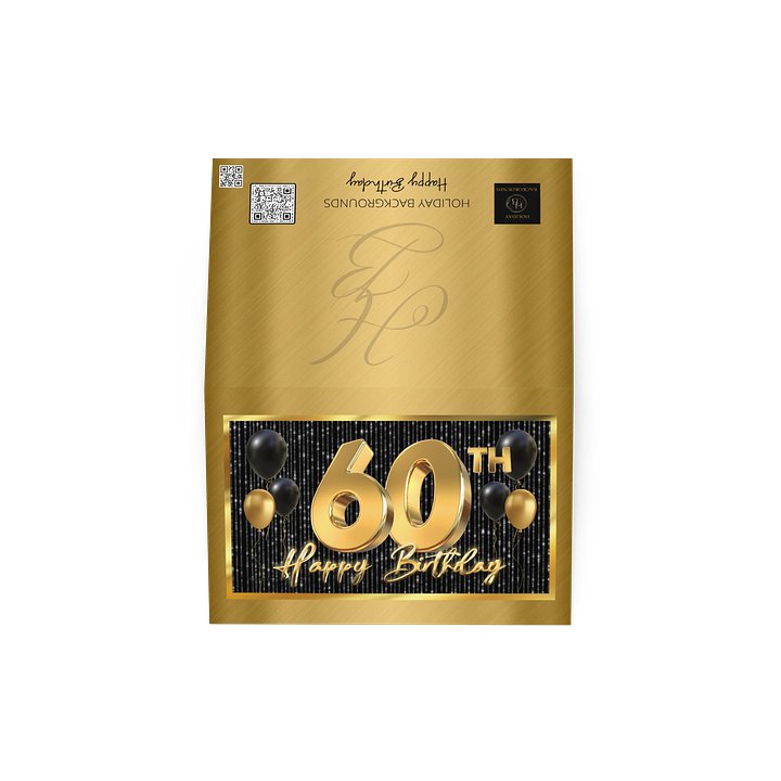 Happy 60th Birthday Card / Invitation product image (4)