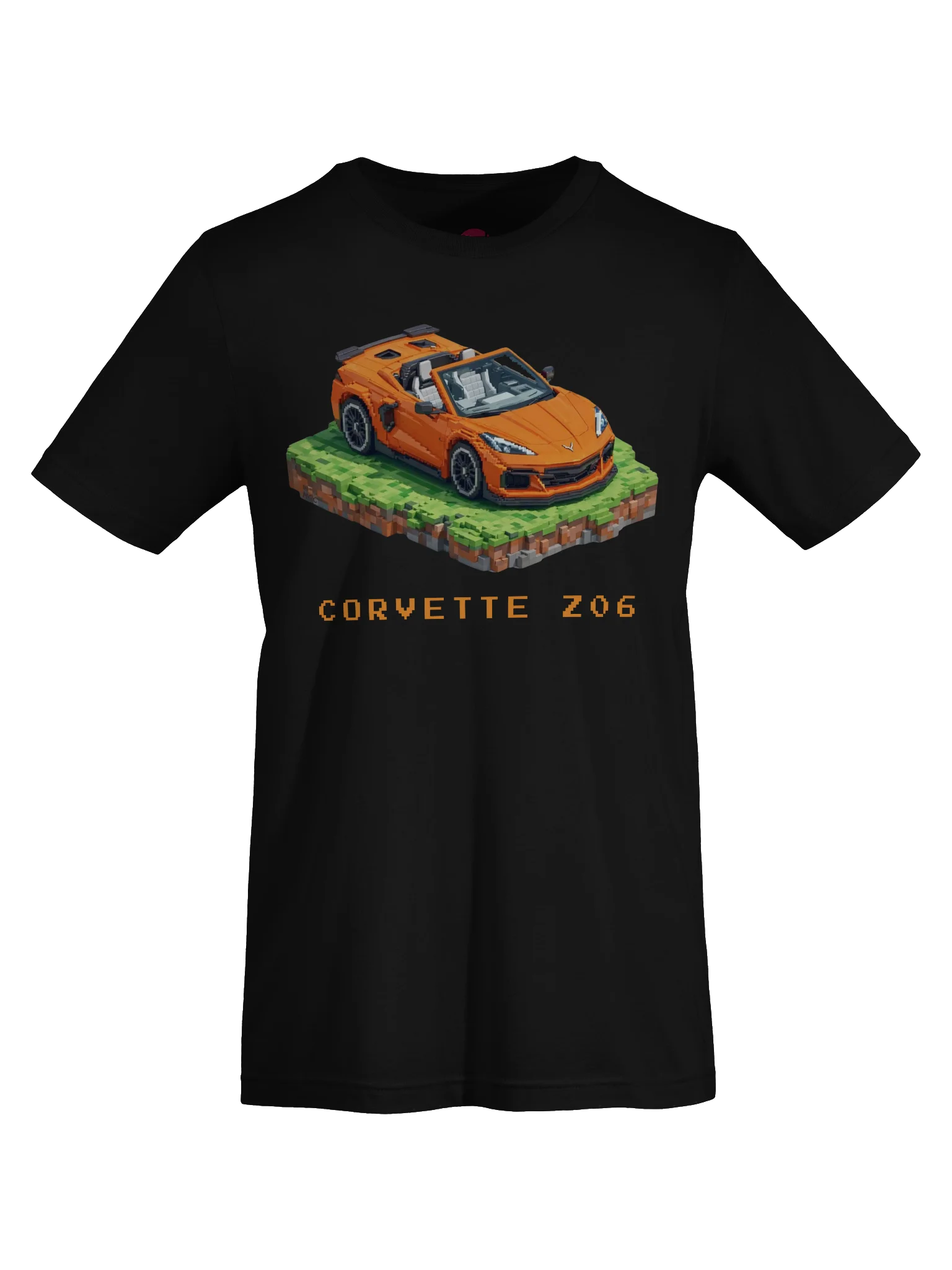 Orange Corvette Z06 Shirt (Pixel, Retro, Minecraft) product image (56)