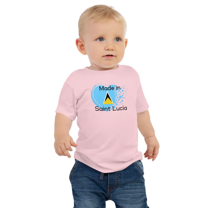Made in Saint Lucia Baby Tee product image (6)