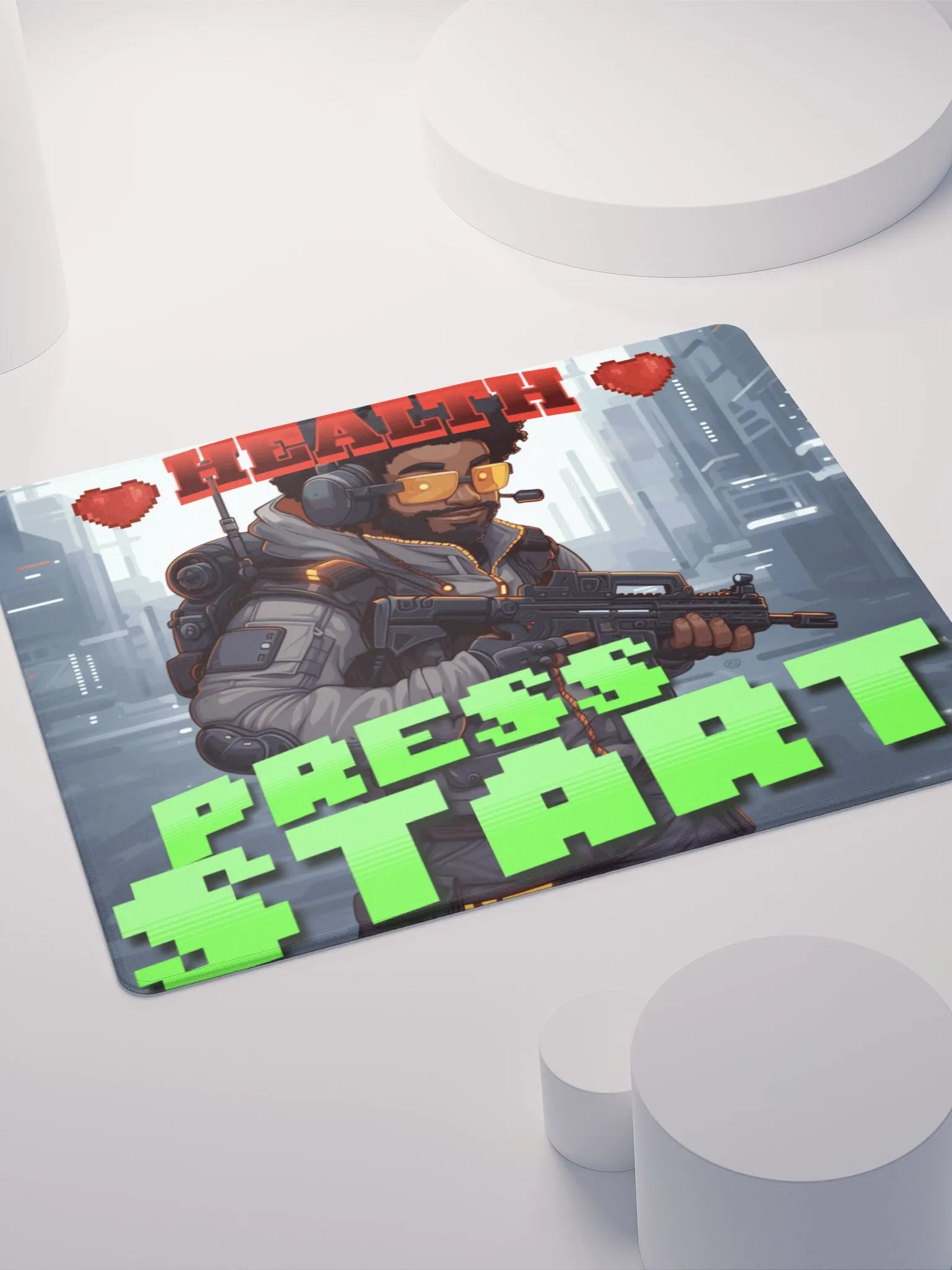 Shadoss HD - Press Start Mouse Mat product image (4)