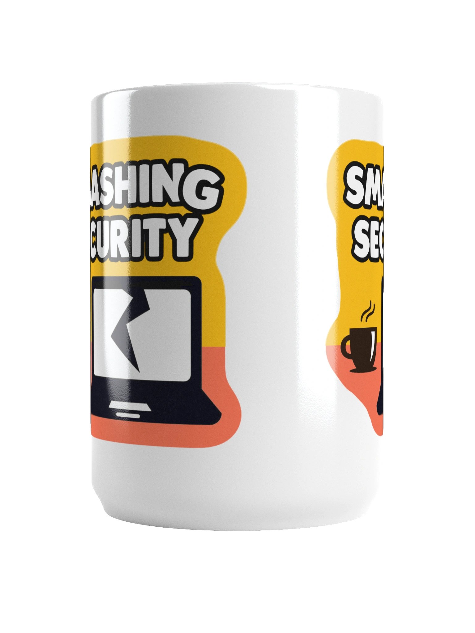 Smashing Security old-school logo mug product image (6)