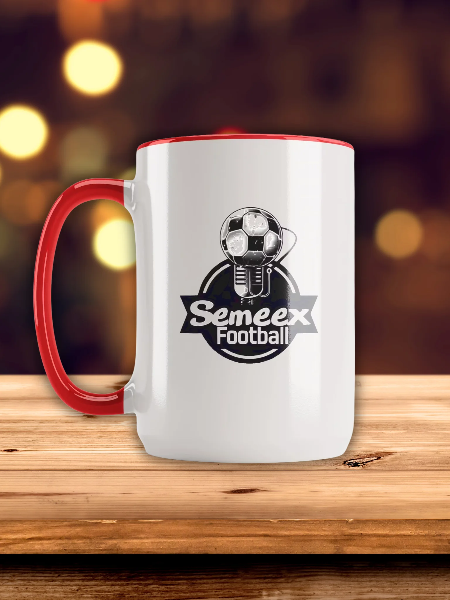 Semeex Football Logo Ceramic Mug with Color Inside product image (22)