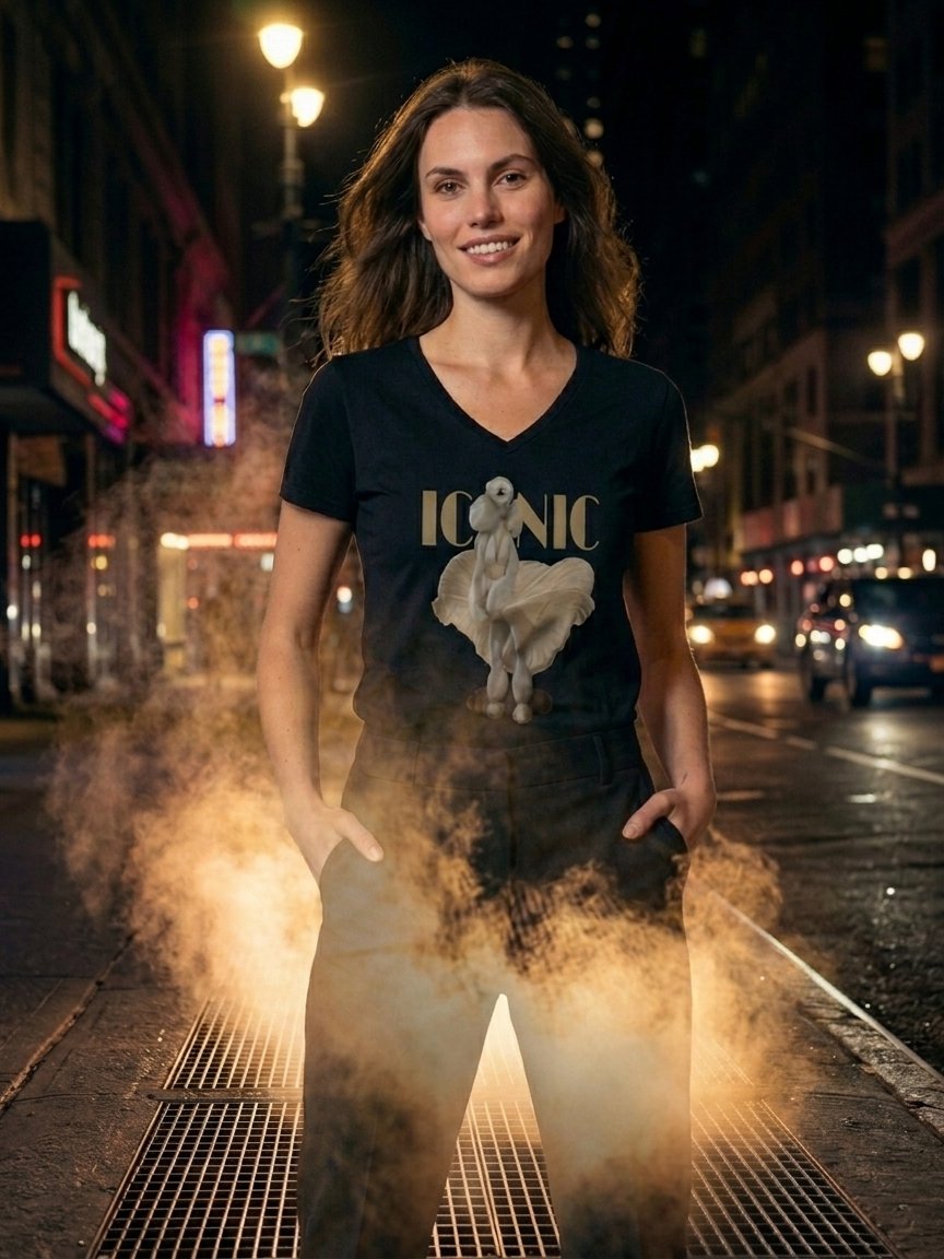 Marilyn Poodle V-Neck Tee | Poodle Empire product image (12)