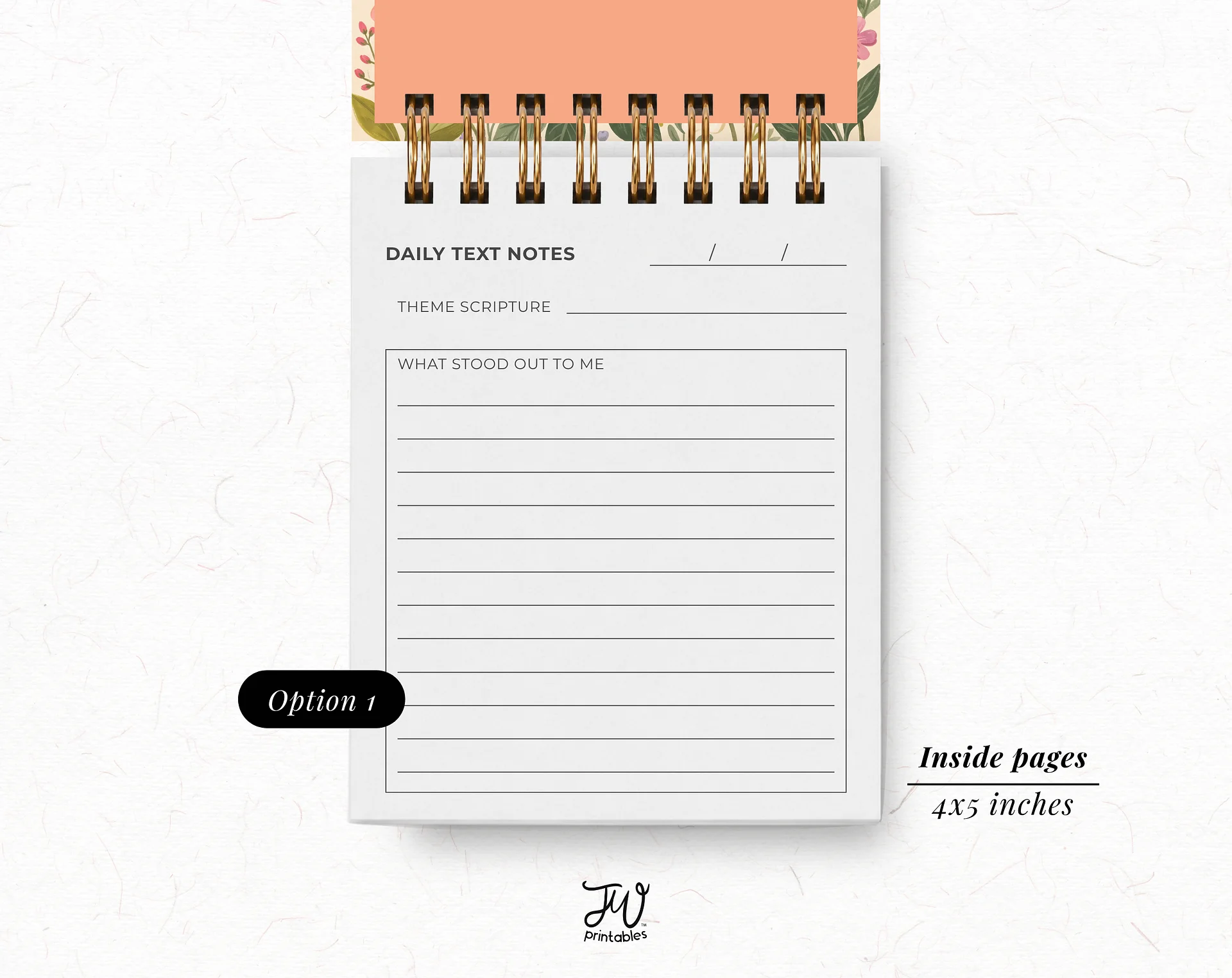 Daily Text Mini Jotter Notebook product image (2)