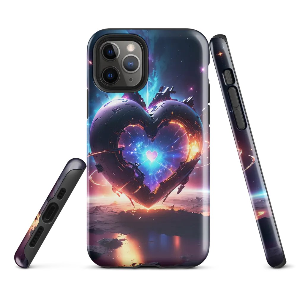 Cosmic Heart iPhone Tough Case - Galaxy Core Energy Design product image (2)