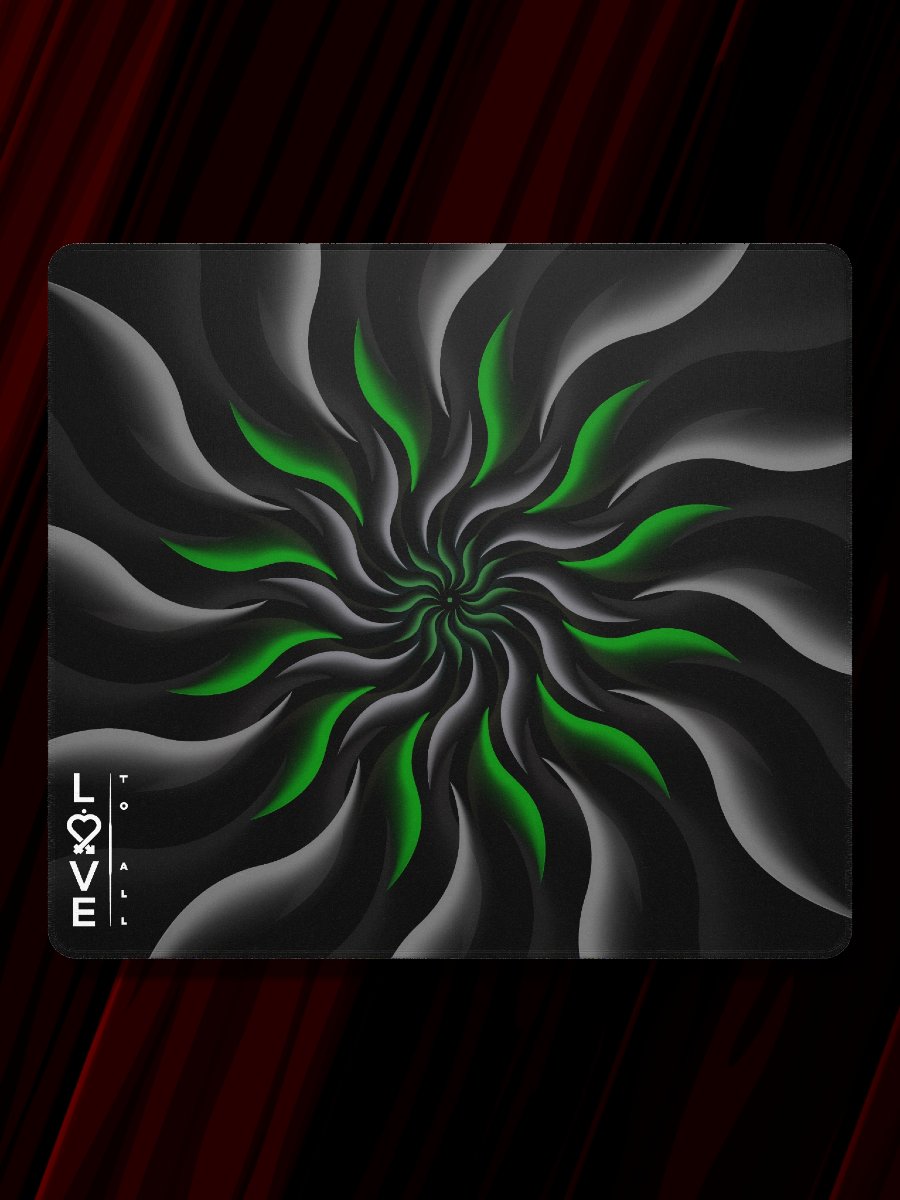 Green Mandala Large Mousepad product image (1)