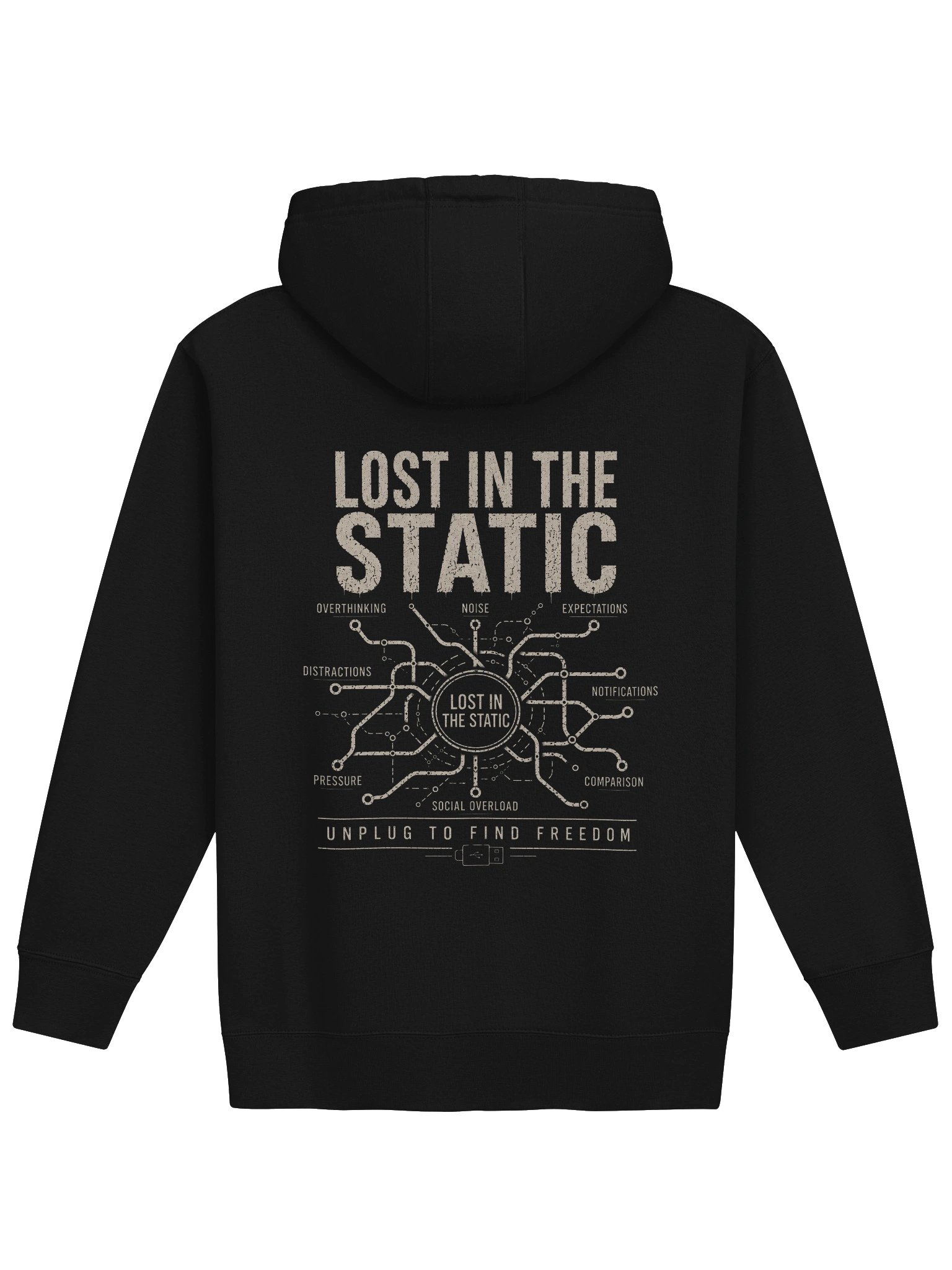 Lost In The Static | Cognitive Circuit Hoodie product image (3)