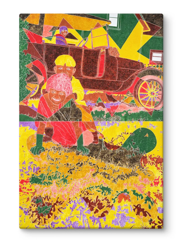 Jenny, Clyde, and Kathryn (2015) on canvas (24" x 36") product image (1)