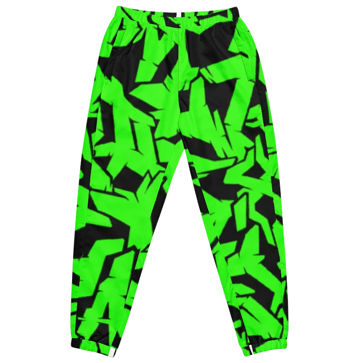 MALEREI LÁVINCI | BLACK/NEON GREEN TRACK PANTS product image (1)