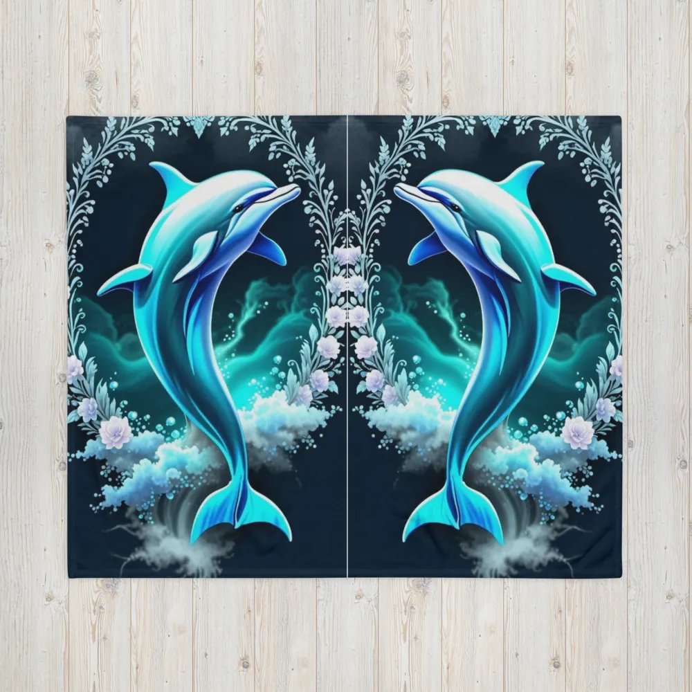 Whimsical Dolphin Dreams Throw Blanket product image (4)