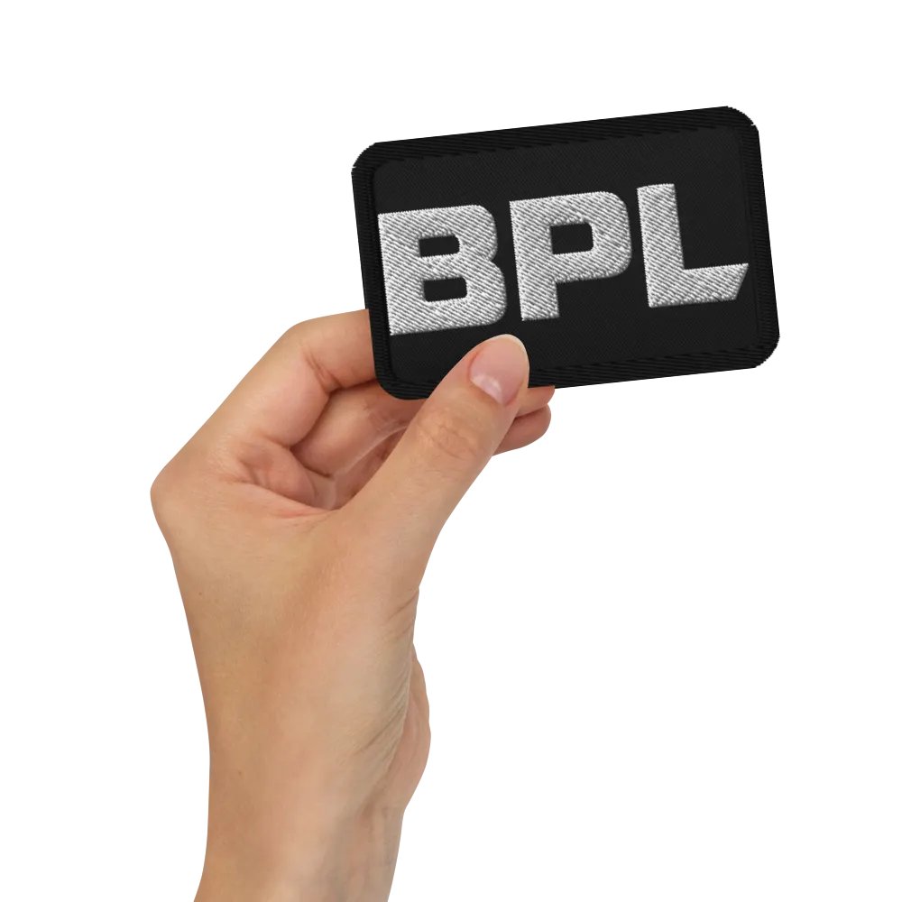 BPL Wordmark Embroidered Patch product image (2)