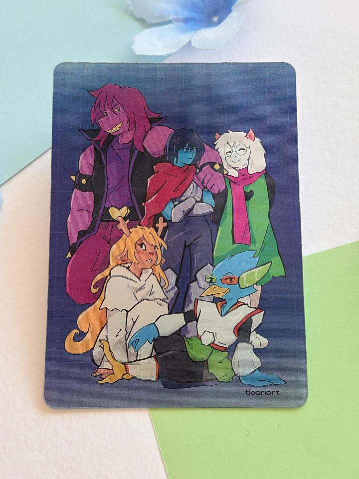 Deltarune lenticular card product image (2)