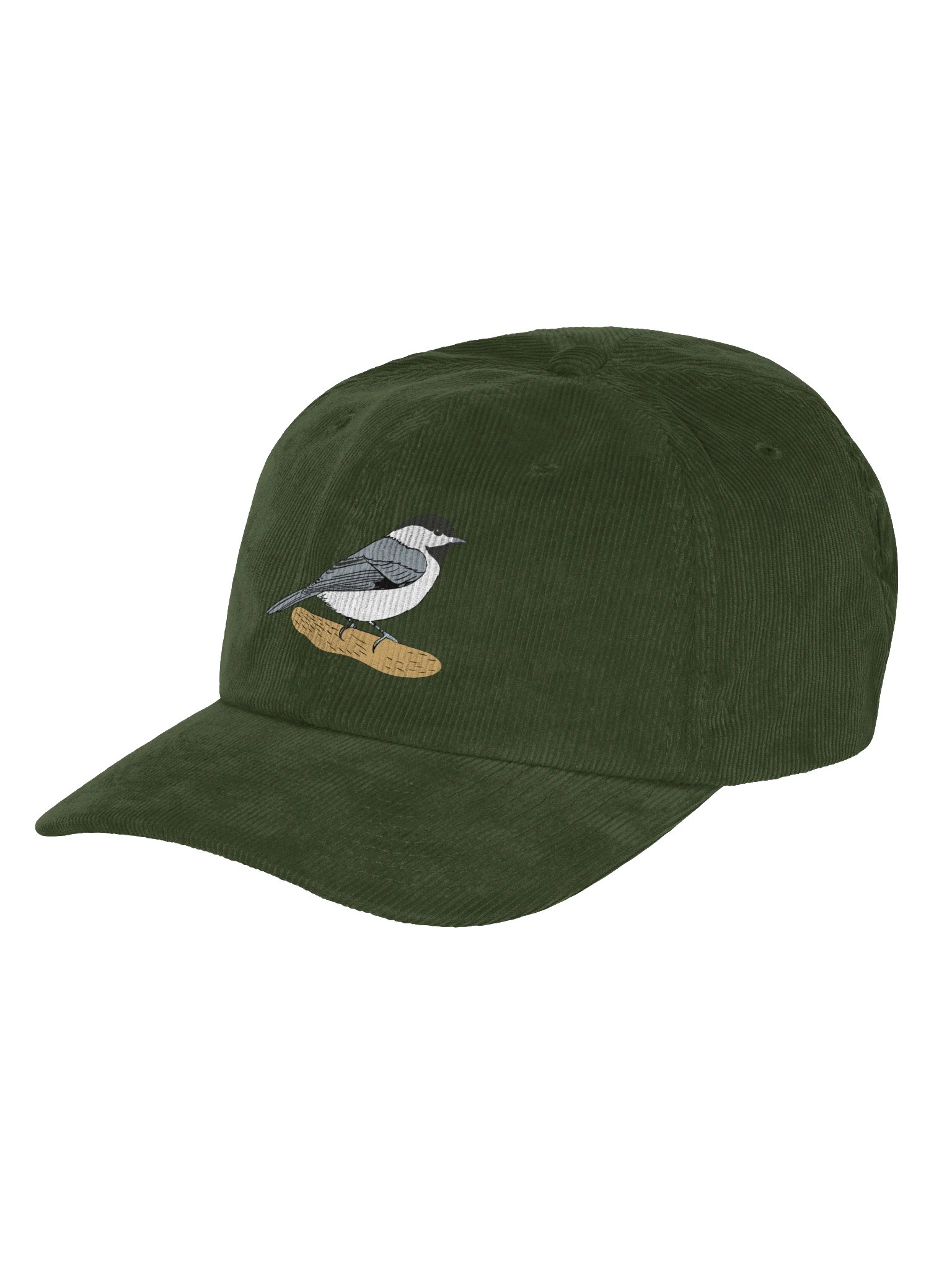Chickadee DTF Print Corduroy Hat | Bird Lover Cap product image (19)