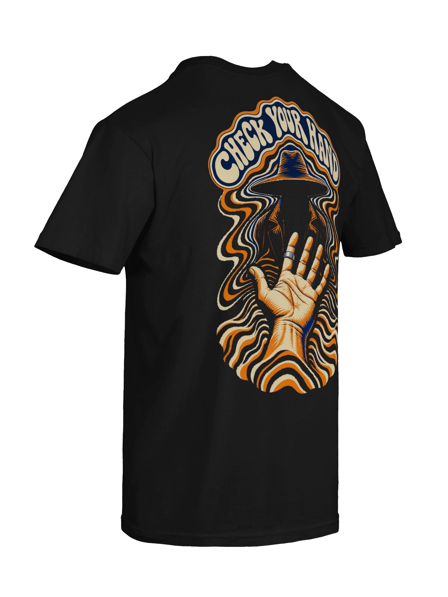 Check Your Hand — Hat Man Psychedelic Horror T-Shirt product image (22)