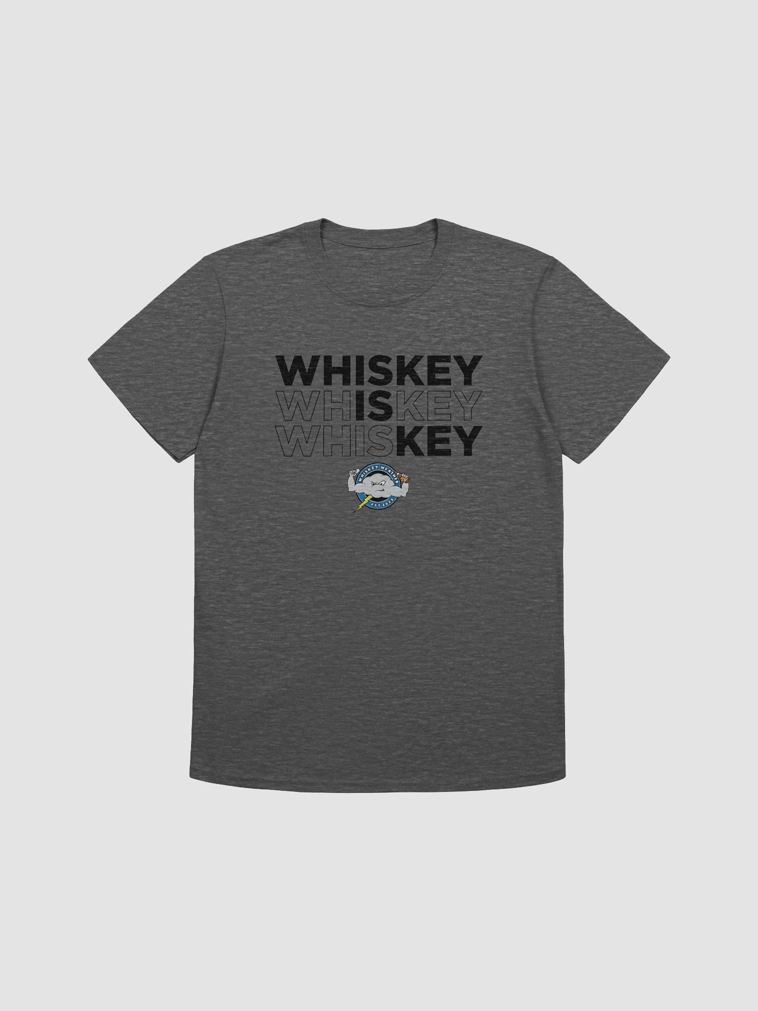 Whiskey Is Key - Whiskey Weather T-Shirt (Black Letters) product image (5)