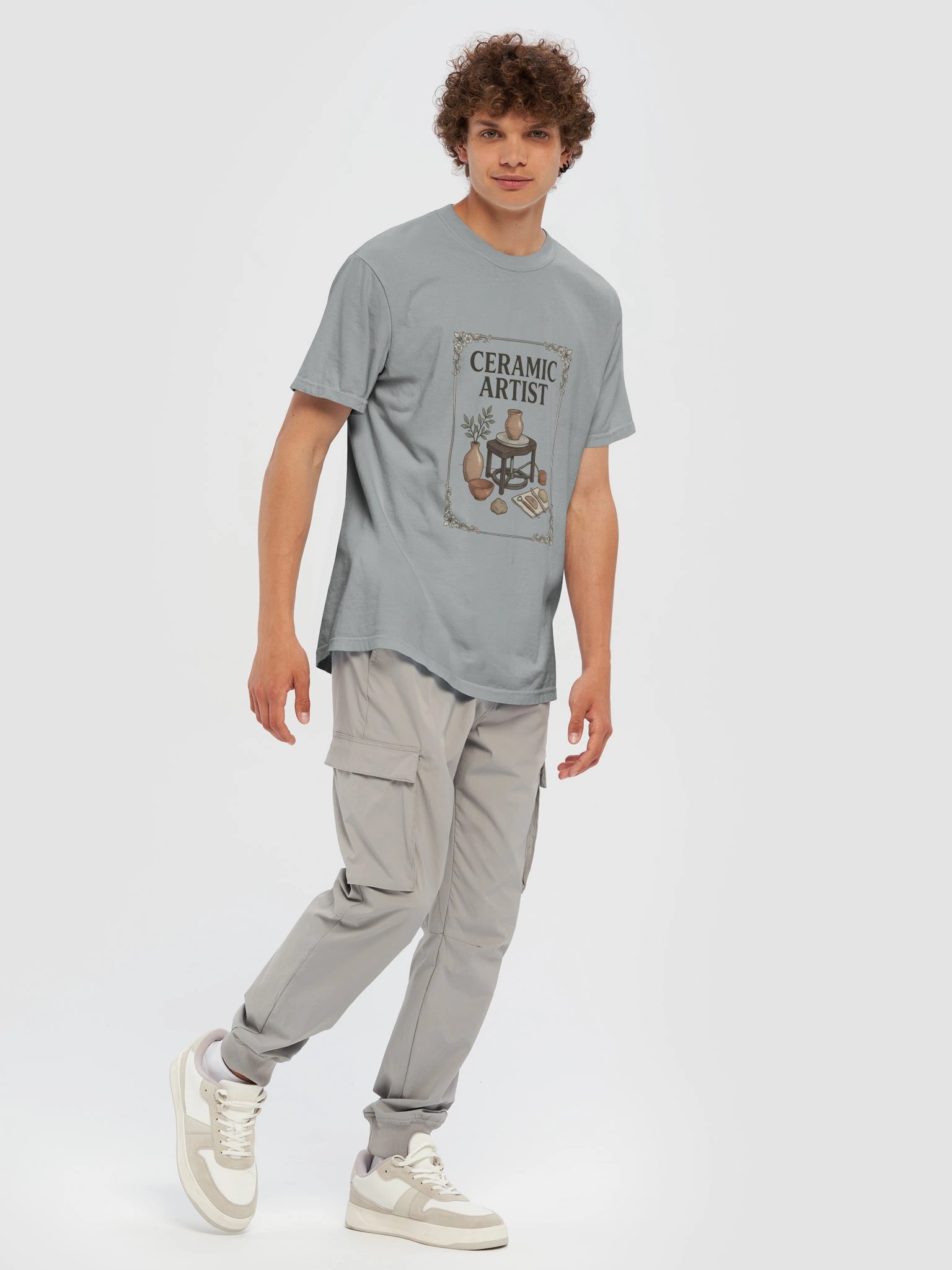 Ceramic Artist Floral Poster Tee product image (7)