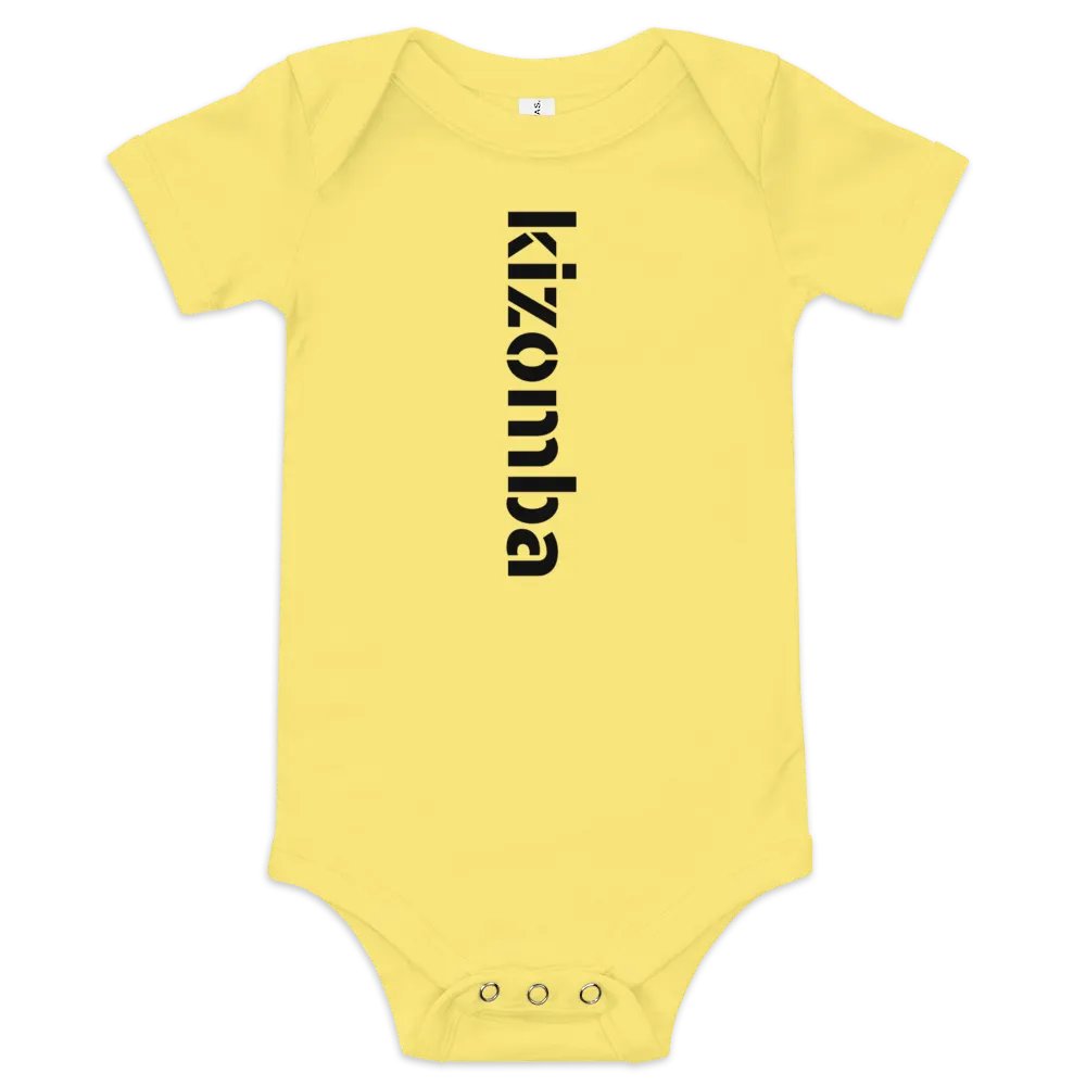 KIZOMBA - BABY SHORT SLEEVE - ONESIE - YELLOW product image (2)