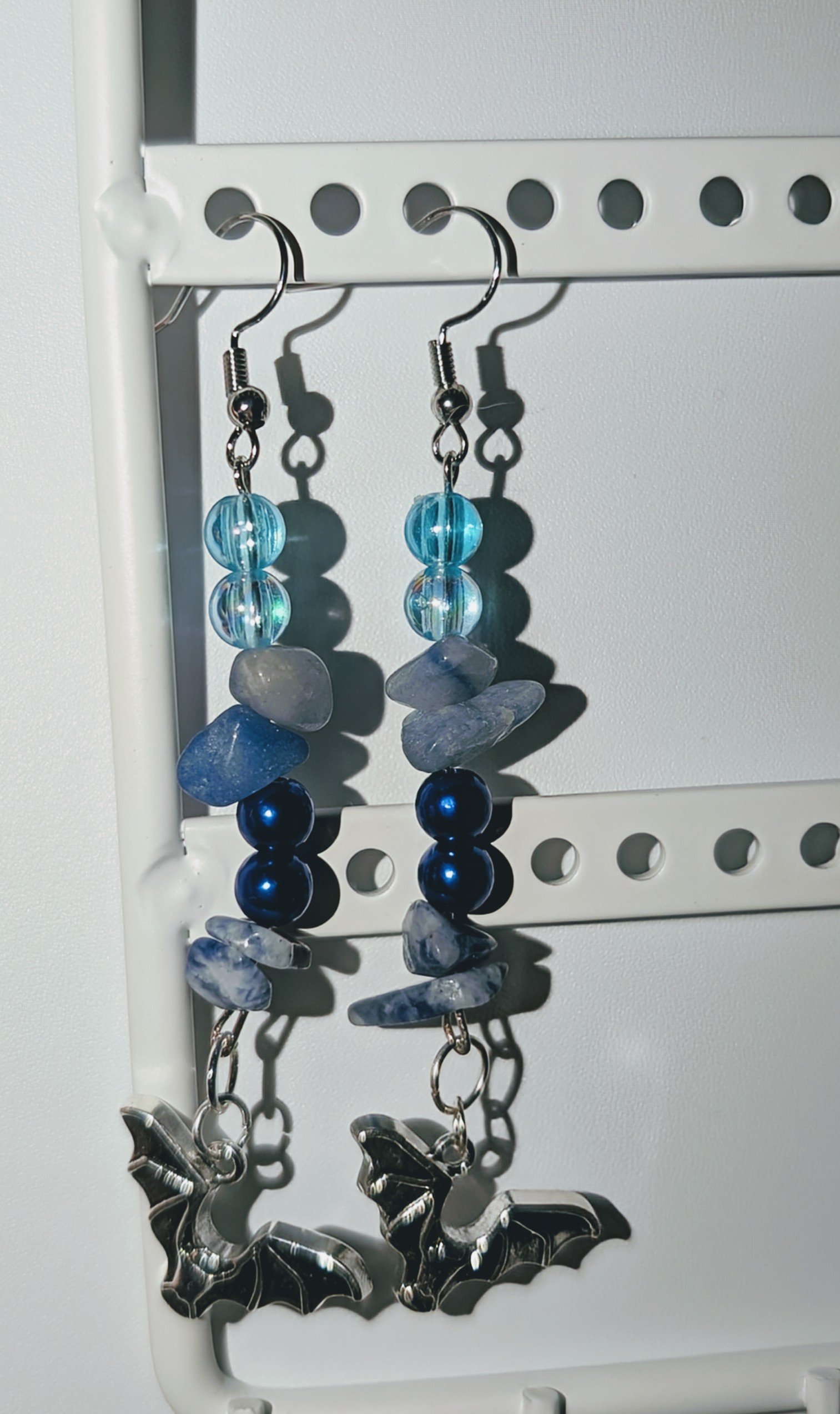 Sodalite Bat Earrings! product image (2)