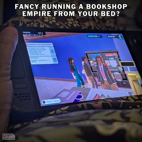Ever wanted to run a cosy little bookshop empire from your own bed?

Slim chance that's what I've been doing after my wife po...