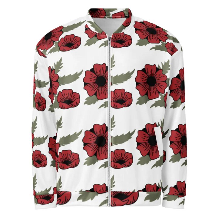 Blossom Grid All-Over Bomber Jacket product image (1)