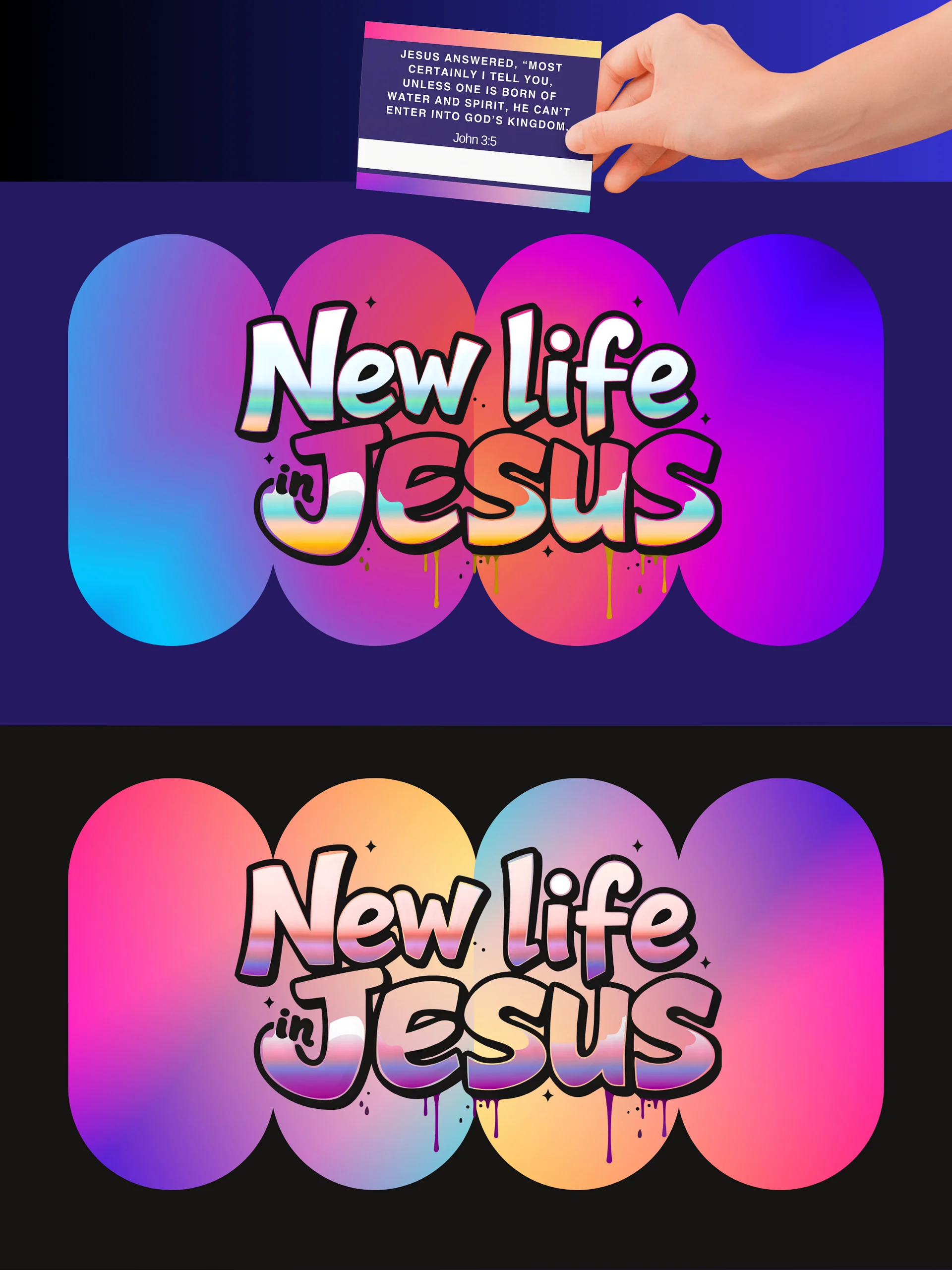 Street Mission Cards New Life in Jesus Graffiti product image (1)