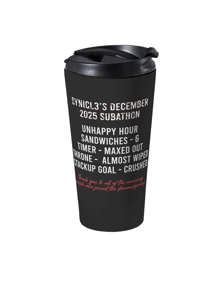 Dec 2025 Subathon - Stats Travel Mug product image (2)
