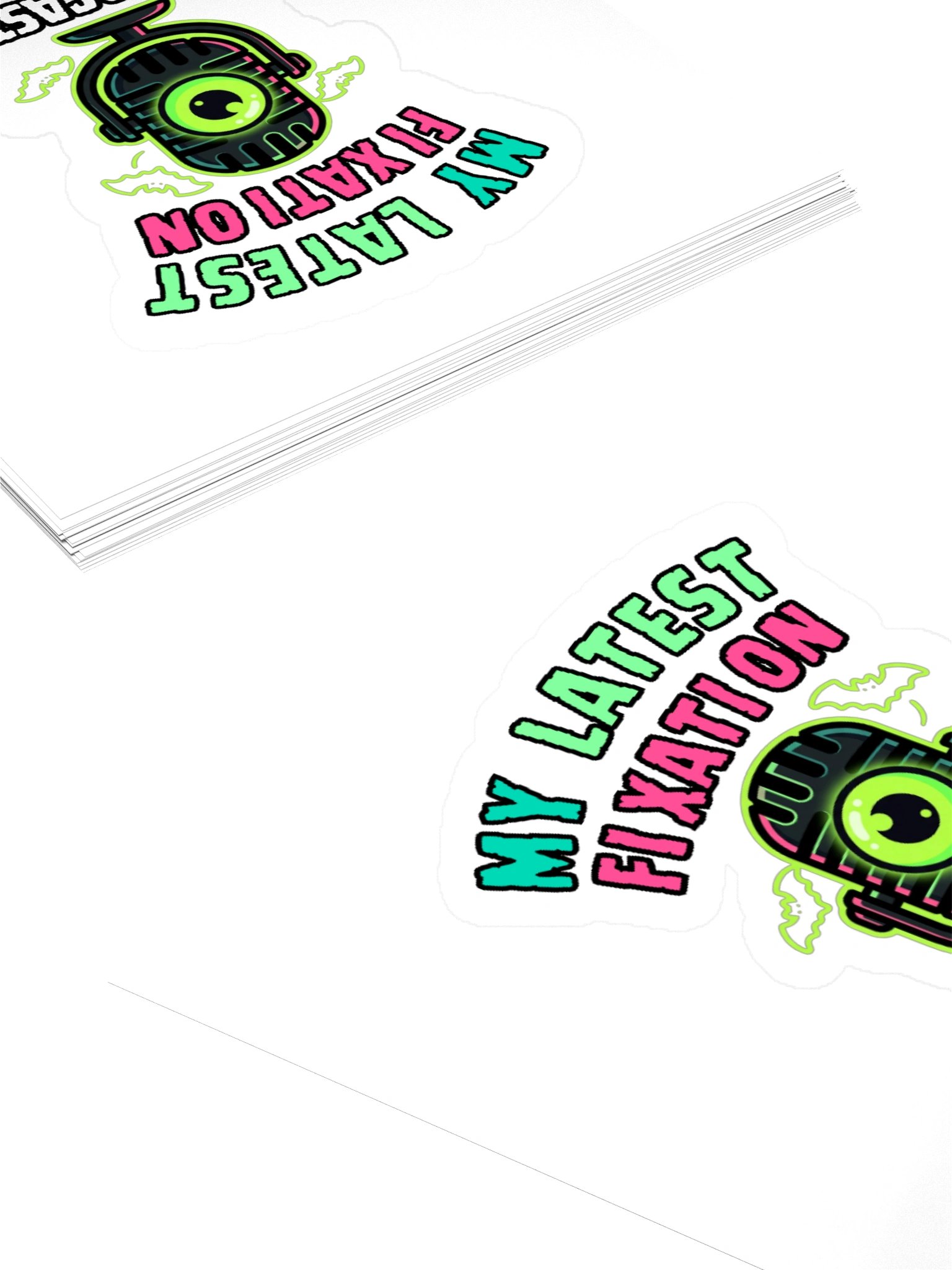 My Latest Fixation Microphone Kiss Cut Sticker product image (4)