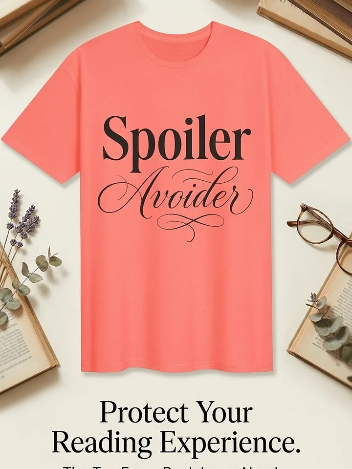 "Spoiler Avoider" Premium Literary T-Shirt – Dark Academia & BookTok Edition product image (1)