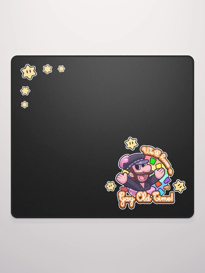 Gay Old Time: Black Mousepad product image (2)