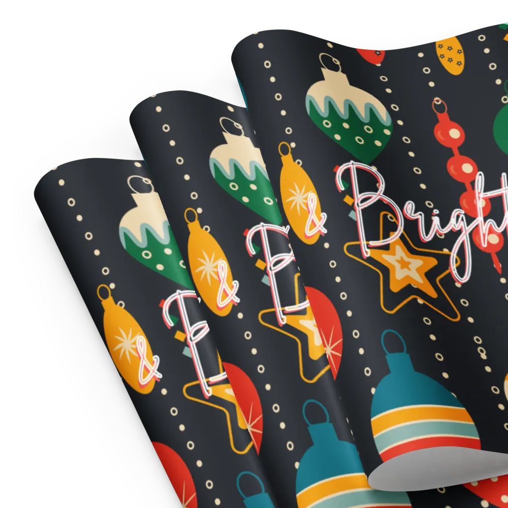 Merry & Bright Wrapping paper product image (8)