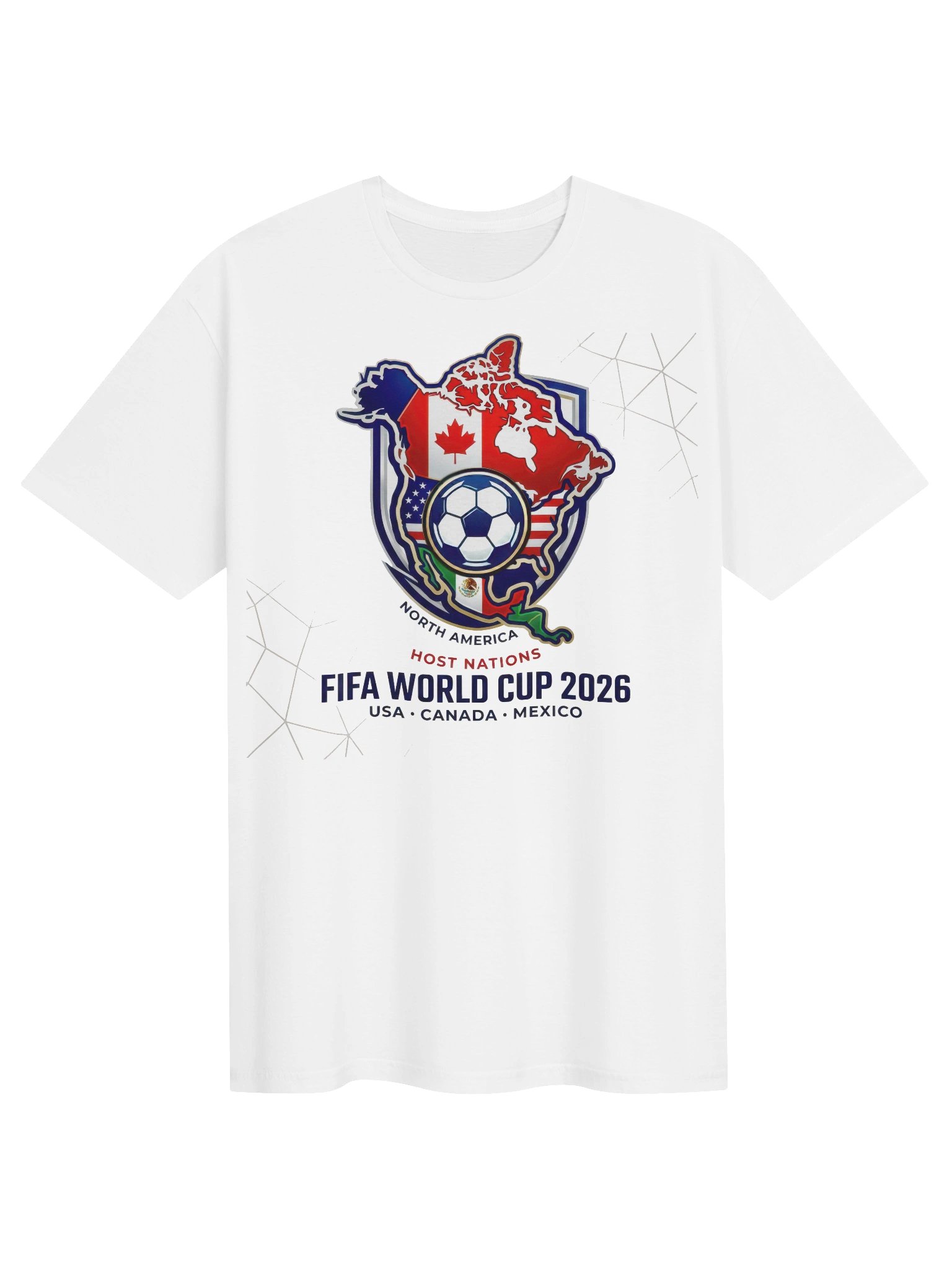 World Cup 2026 North America Map Graphic Tee product image (1)