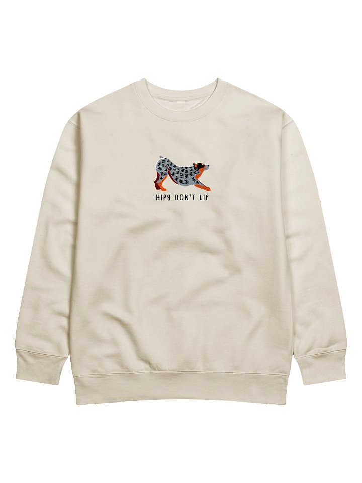 Hips Don't Lie Sweatshirt (Embroidered) of an Australian Cattle Dog(Blue Heeler) product image (71)